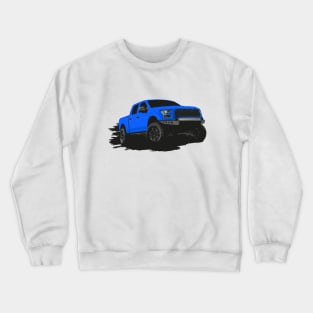 Lifted Blue Raptor pickup Crewneck Sweatshirt